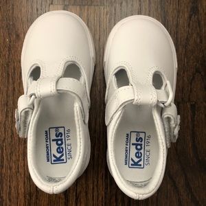 NWOT white leather keds Mary Janes - size 5.5